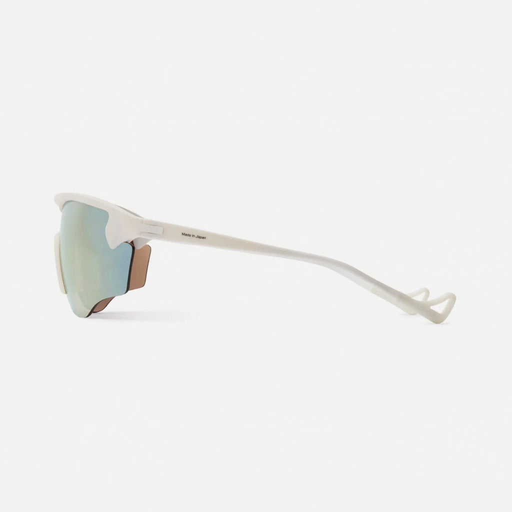 District Vision Junya Racer White D+ Amber Mirror