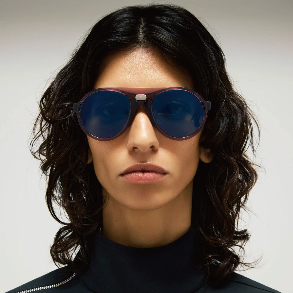 District Vision x Tracksmith Kazu Tourer Purple D+ Blue Ice