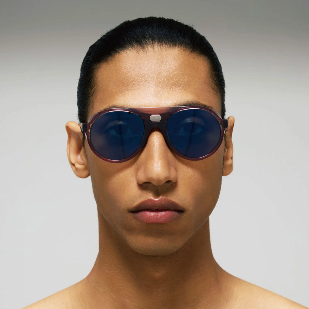 District Vision x Tracksmith Kazu Tourer Purple D+ Blue Ice