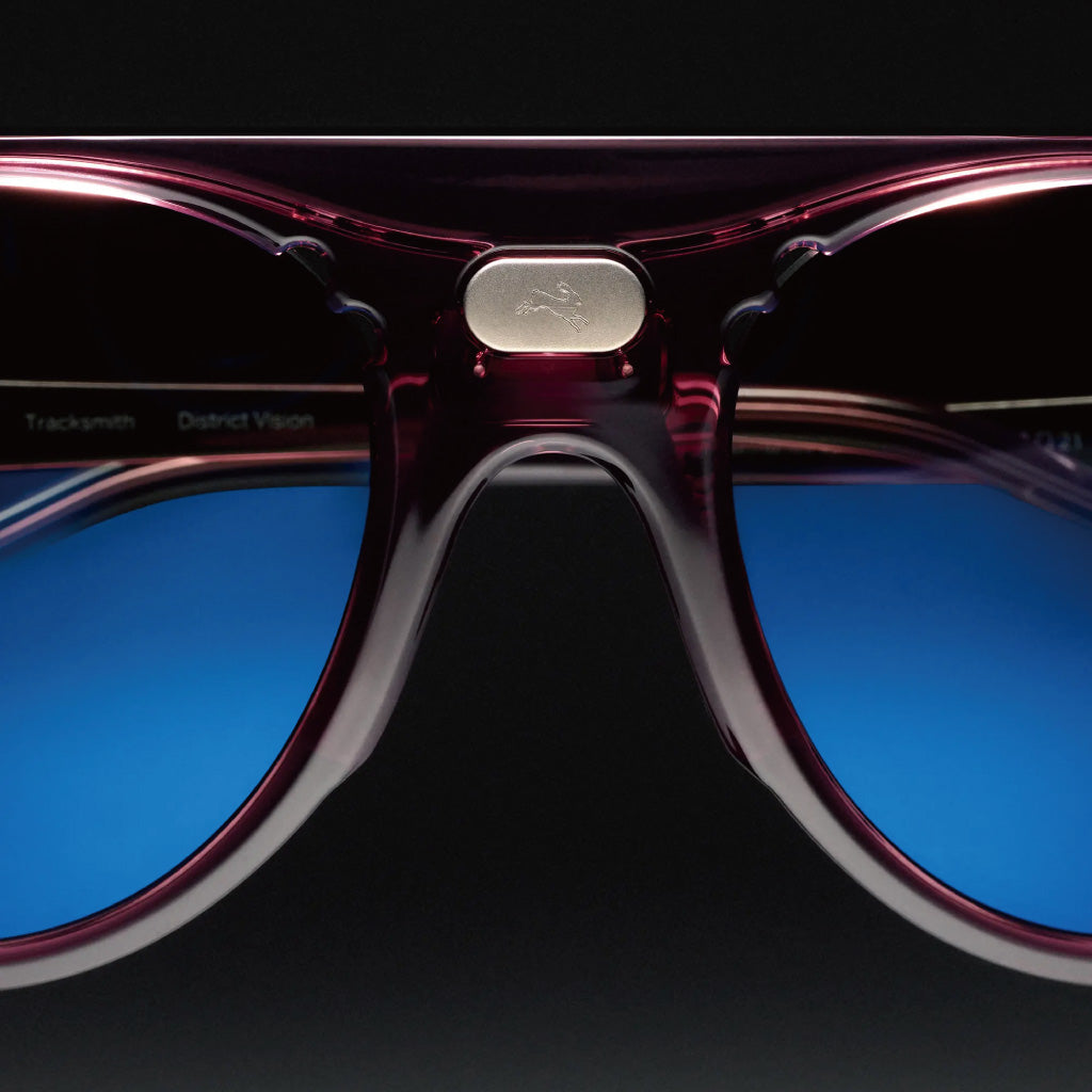 District Vision x Tracksmith Kazu Tourer Purple D+ Blue Ice