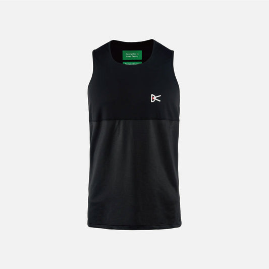 District Vision Paneled Mesh Singlet - Black