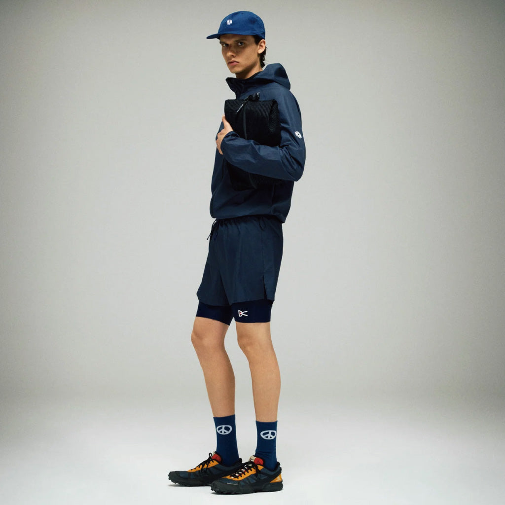 District Vision Ripstop Layered Trail Shorts - Midnight Indigo (M)
