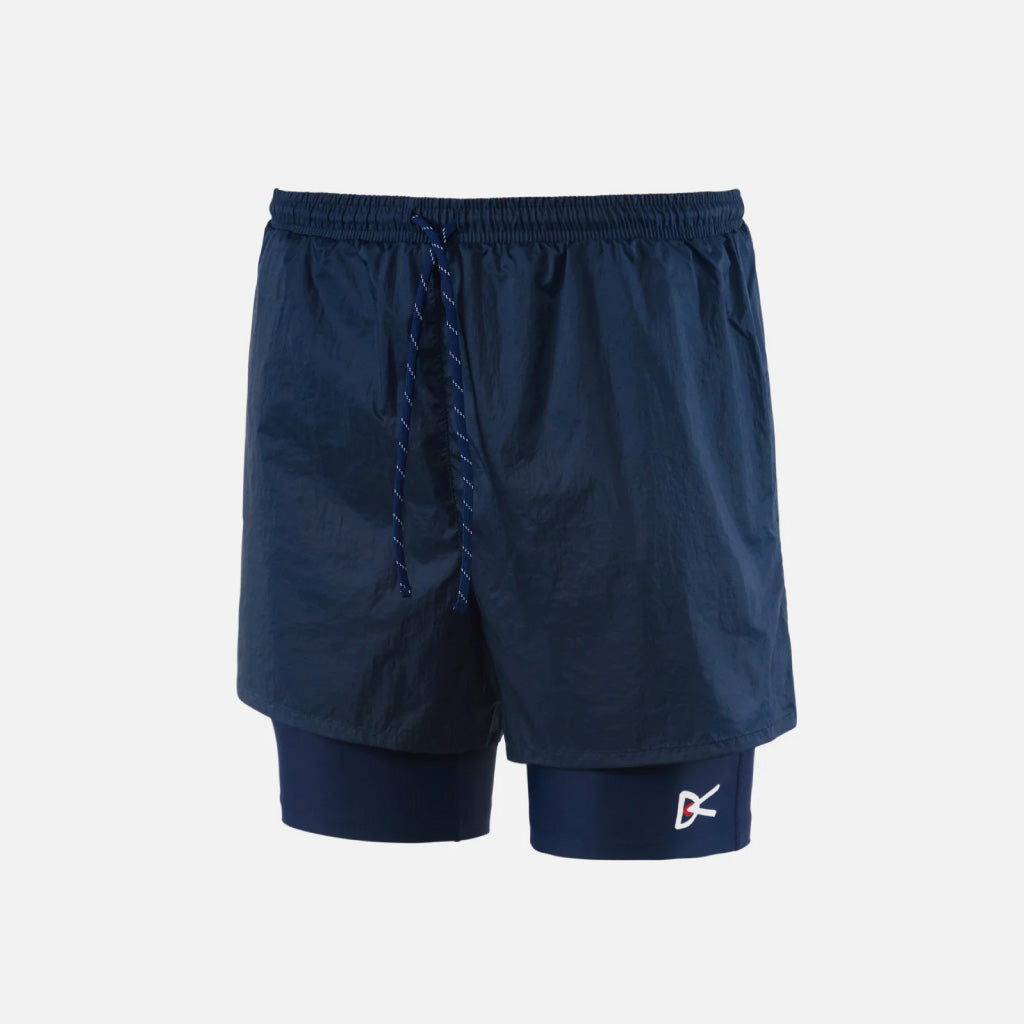 District Vision Ripstop Layered Trail Shorts - Midnight Indigo (M)