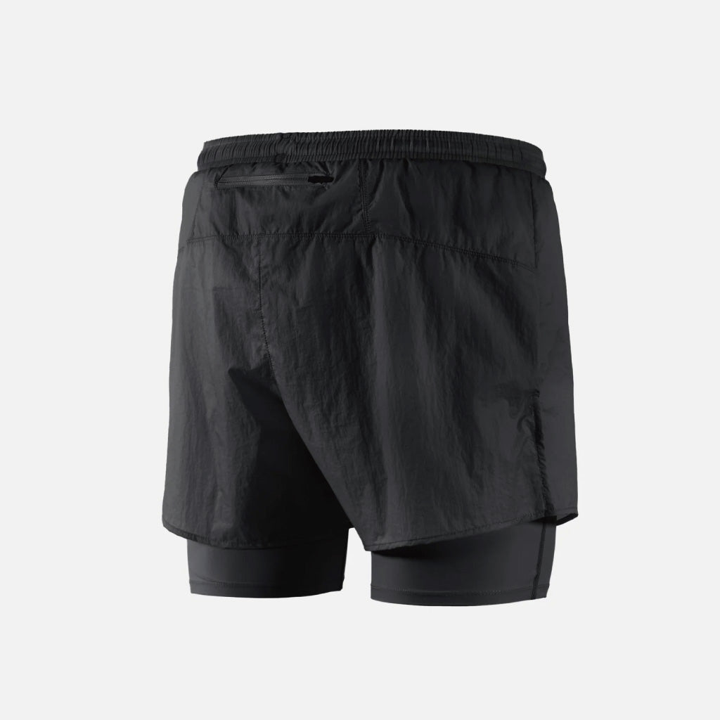 District Vision Ripstop Layered Trail Shorts - Black (M)