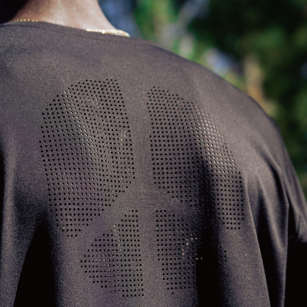 District Vision Ultralight Aloe Long Sleeve Tee - Black (M)