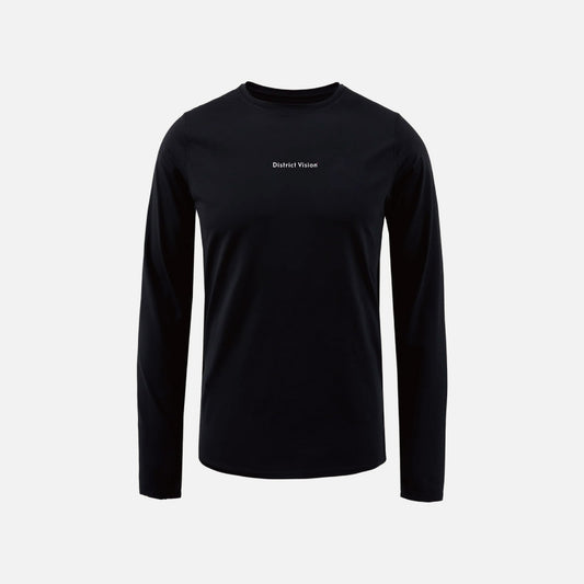 District Vision Ultralight Aloe Long Sleeve Tee - Black (M)