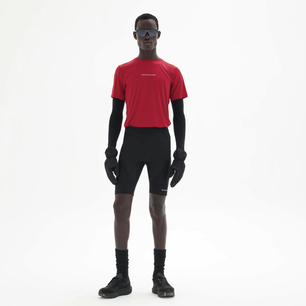 District Vision Ultralight Aloe Short Sleeve Tee - Cardinal (M)