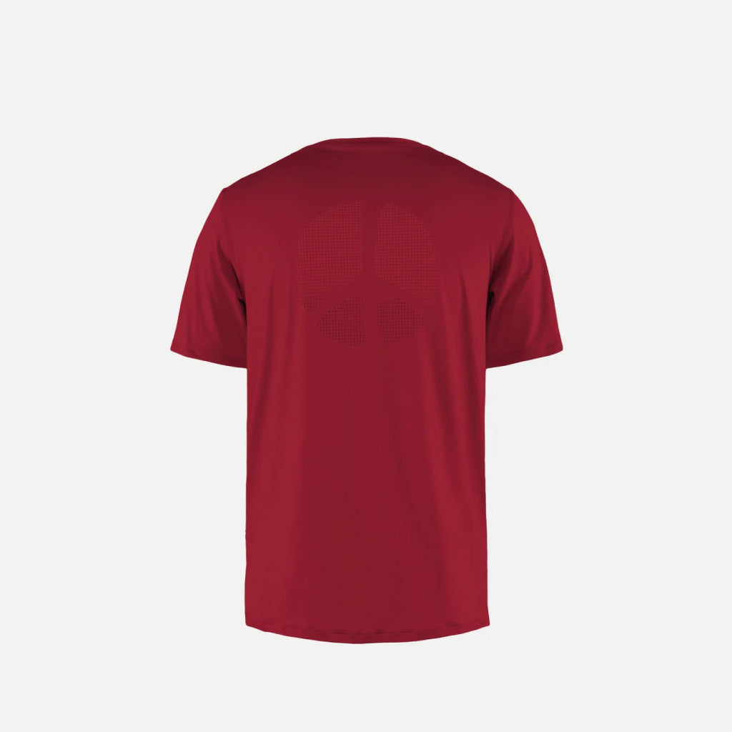 District Vision Ultralight Aloe Short Sleeve Tee - Cardinal (M)