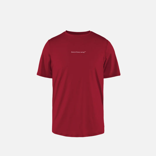 District Vision Ultralight Aloe Short Sleeve Tee - Cardinal (M)