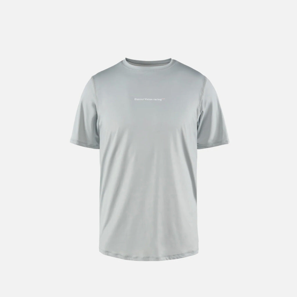 District Vision Ultralight Aloe Short Sleeve Tee - Granite (M)