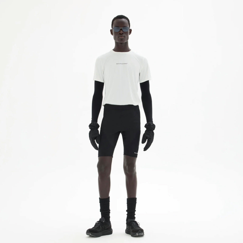 District Vision Ultralight Aloe Short Sleeve Tee - Lunar White (M)