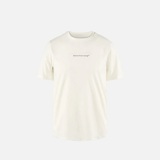 District Vision Ultralight Aloe Short Sleeve Tee - Lunar White (M)