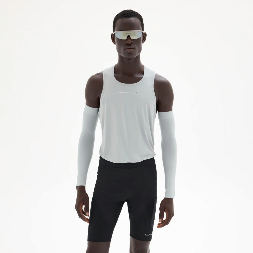 District Vision Ultralight Aloe Singlet - Granite (M)