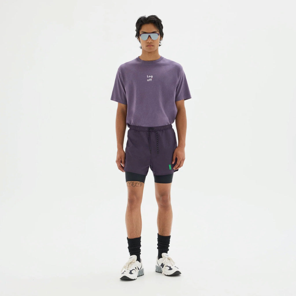 District Vision Ultralight Nylon Trail Shorts - Nightshade / Black (M)