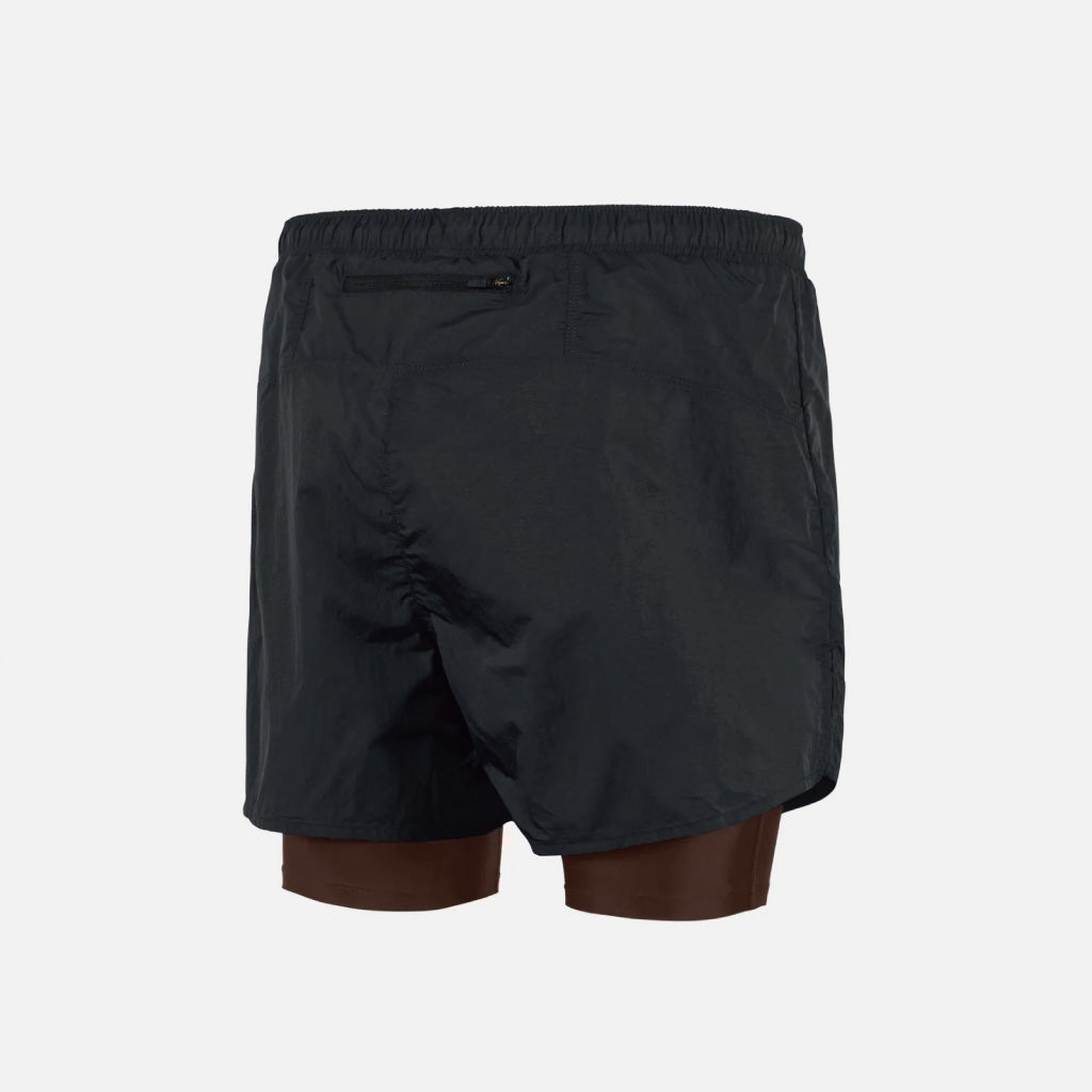 District Vision Ultralight Nylon Trail Shorts - Obsidian / Umber (M)