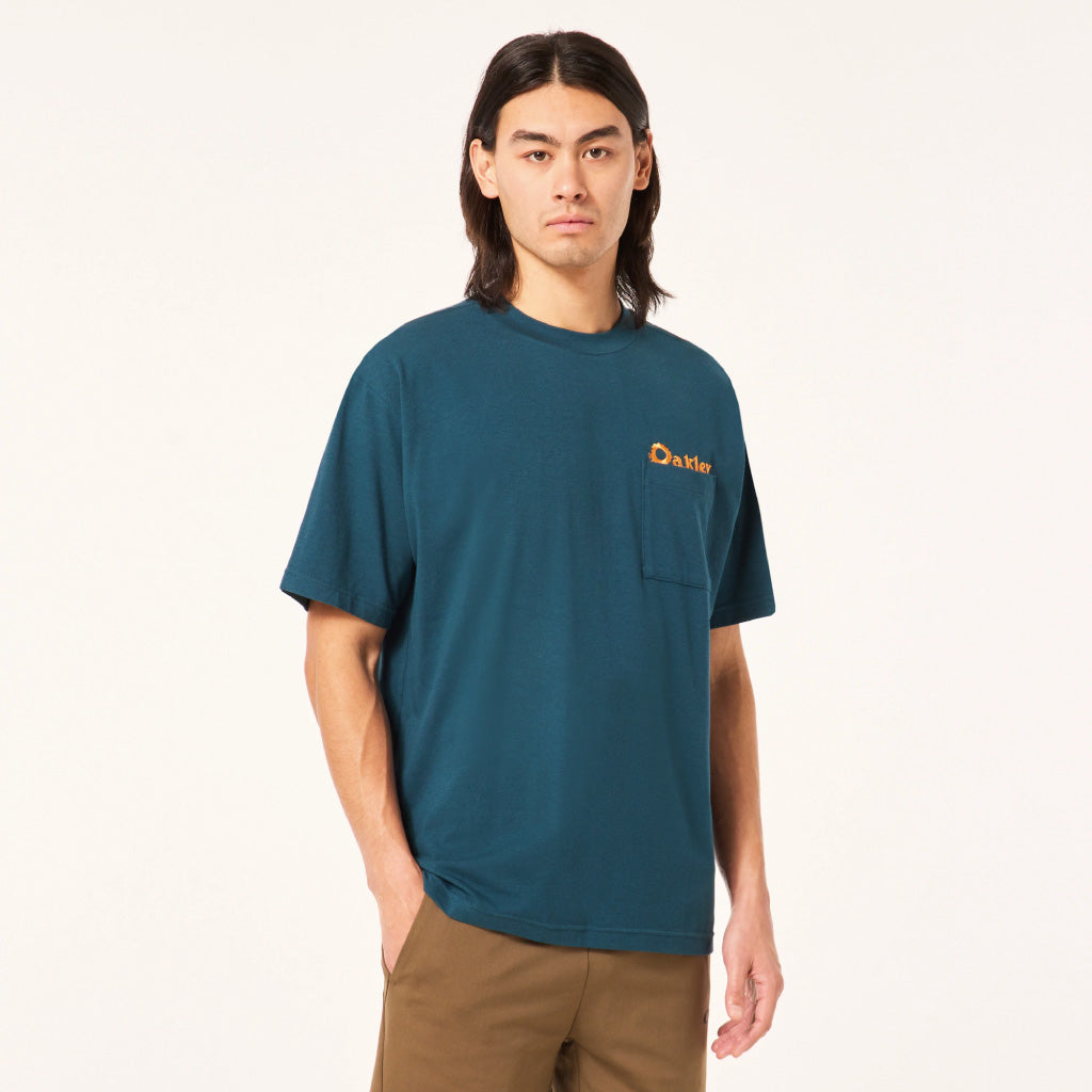Oakley EN NEW RETRO TEE FLAG 1.0 - OIL Blue
