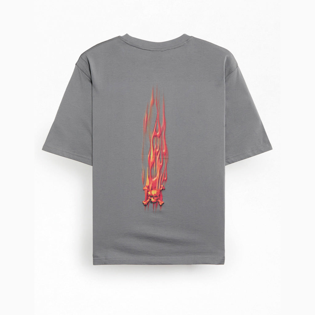 Oakley FLAME F&B SS TEE - GRANITE GRAY