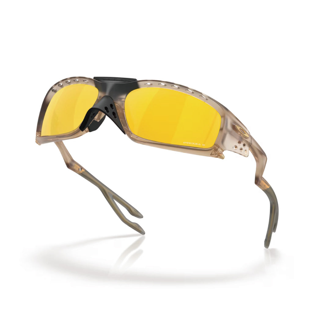 Oakley Plantaris SQ Prizm 24k Polarized Lenses - Matte Sepia Frame