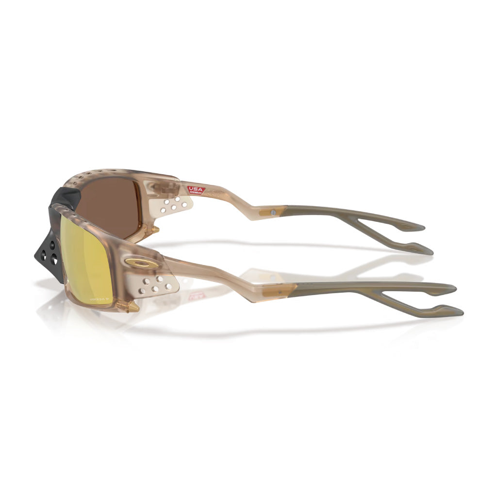 Oakley Plantaris SQ Prizm 24k Polarized Lenses - Matte Sepia Frame