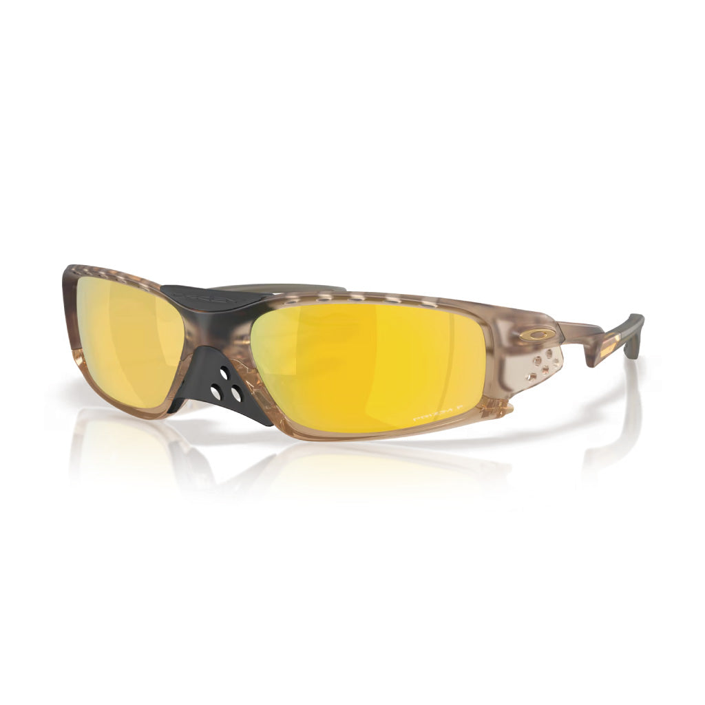 Oakley Plantaris SQ Prizm 24k Polarized Lenses - Matte Sepia Frame