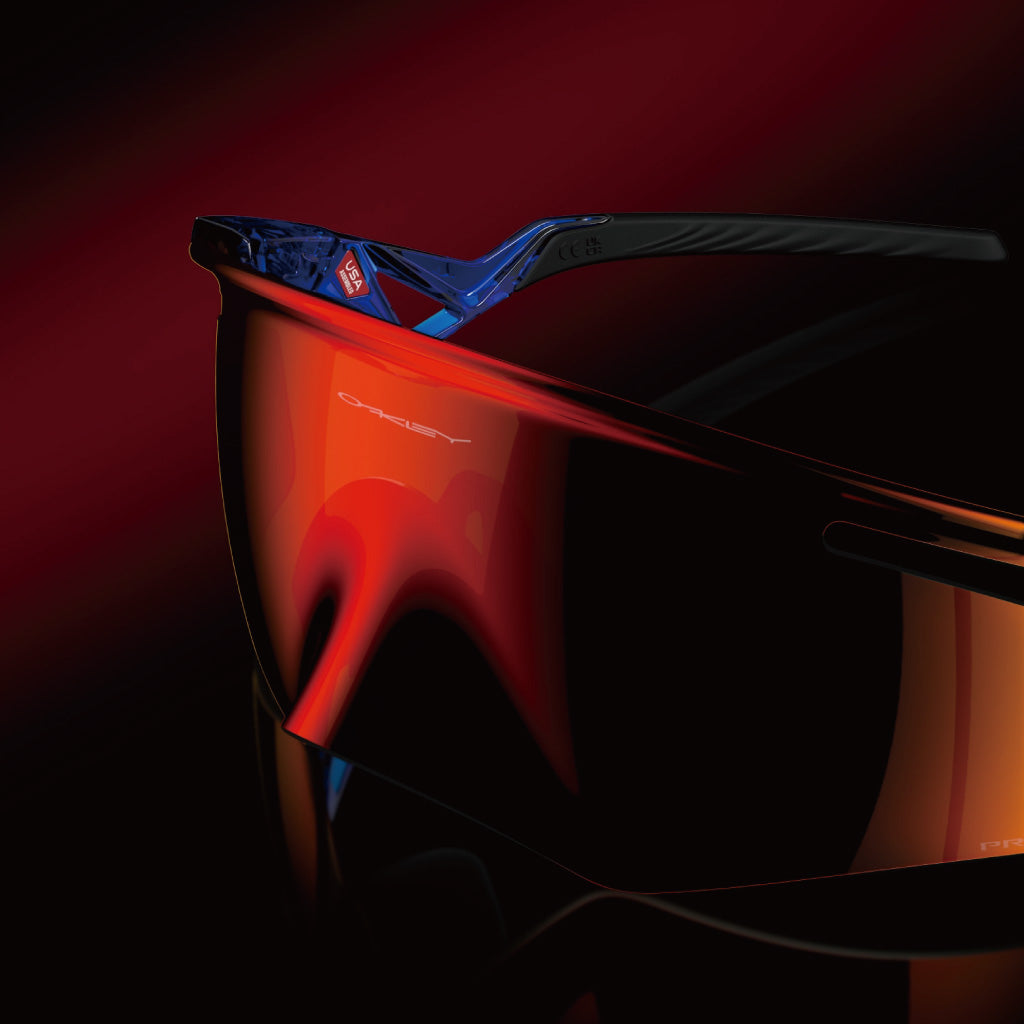 Oakley QNTM Kato Prizm Ruby Lenses - Crystal Blue Frame