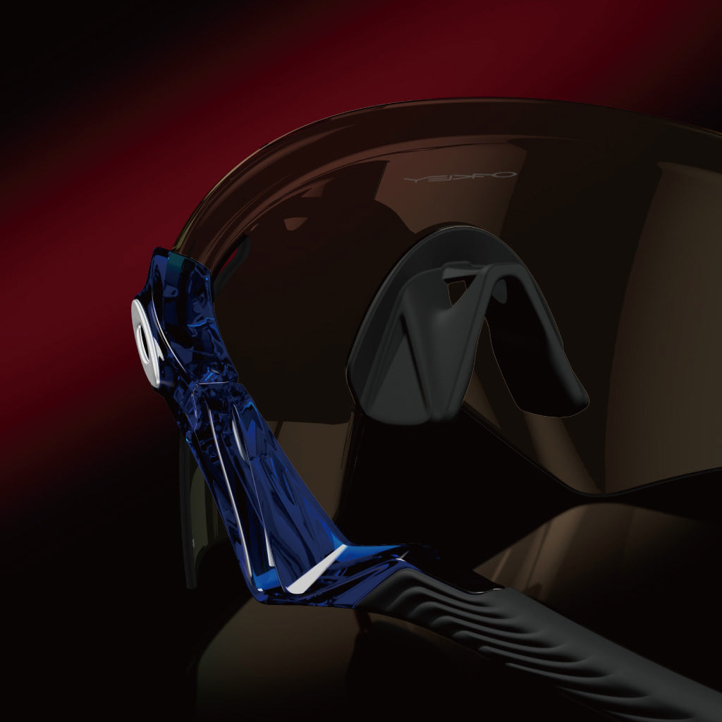 Oakley QNTM Kato Prizm Ruby Lenses - Crystal Blue Frame