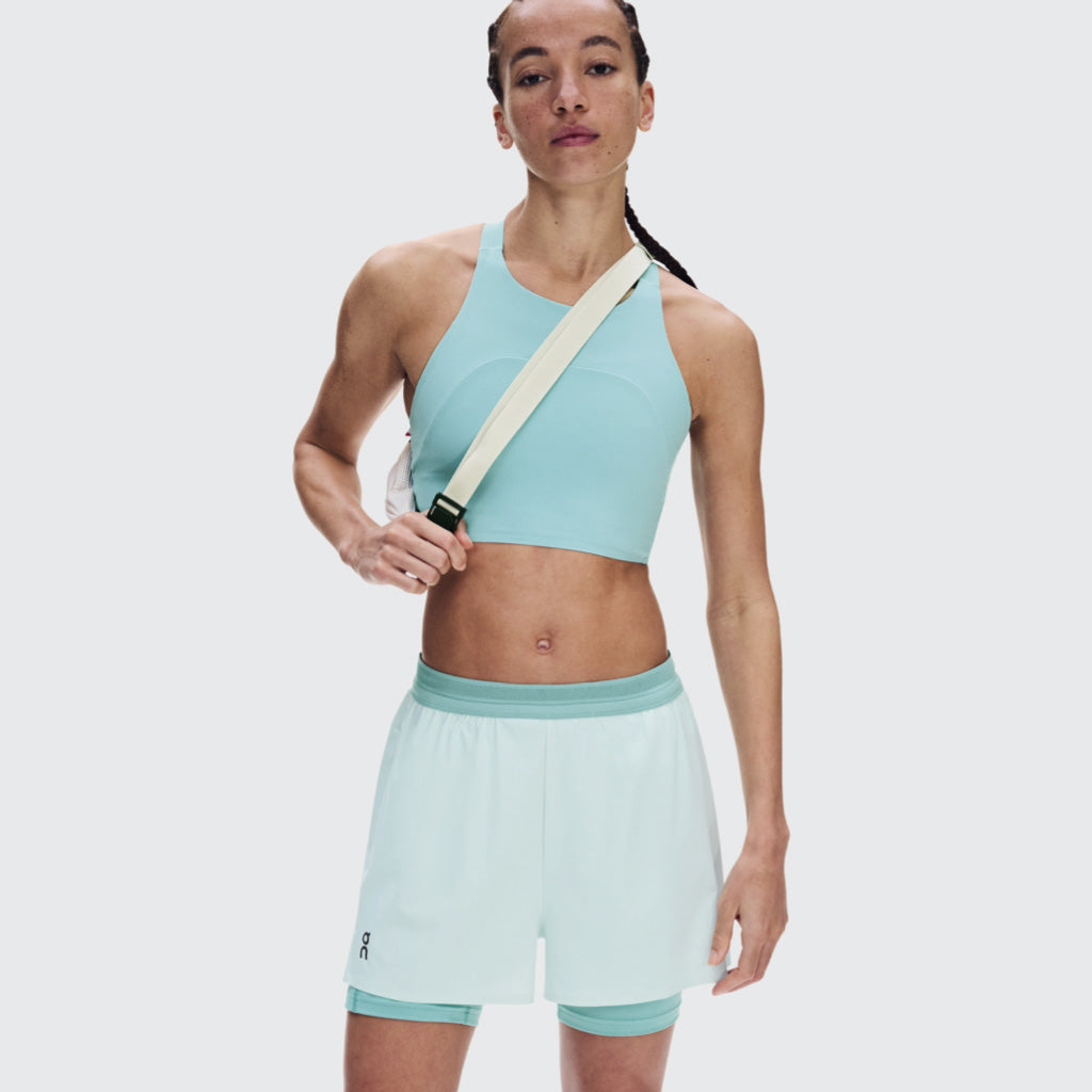 On 3" Performance 2/1 Shorts - Flurry / Aquamarine (W)