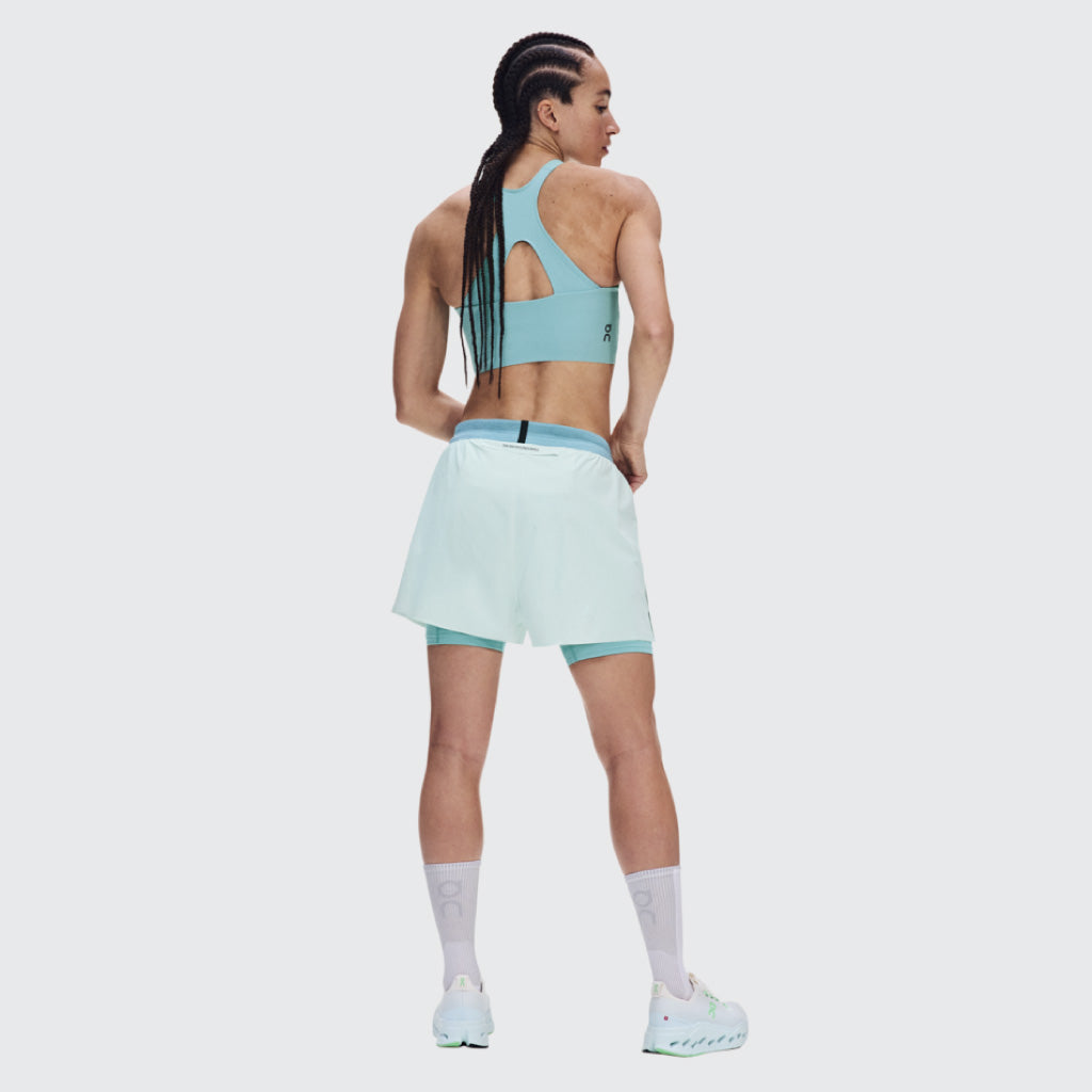 On 3" Performance 2/1 Shorts - Flurry / Aquamarine (W)