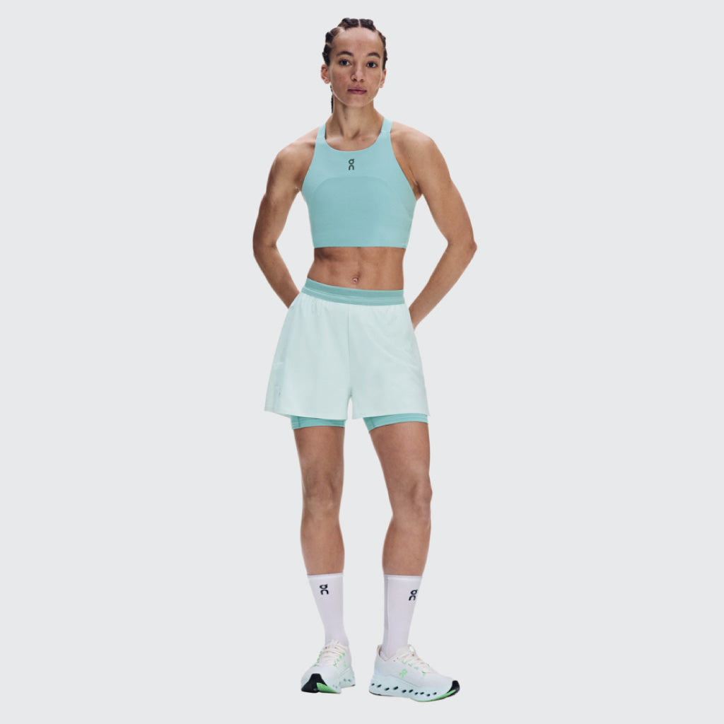 On 3" Performance 2/1 Shorts - Flurry / Aquamarine (W)