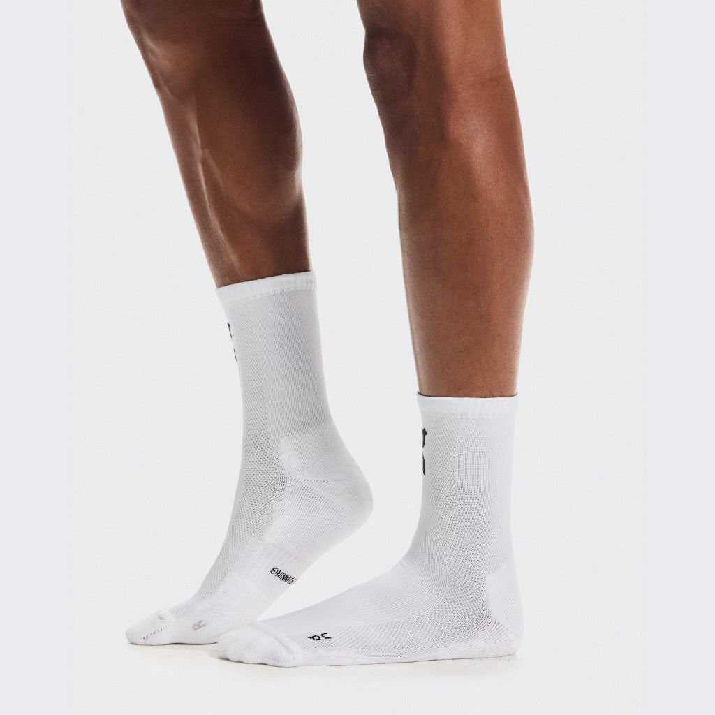 On Core Run Sock High 2P - White