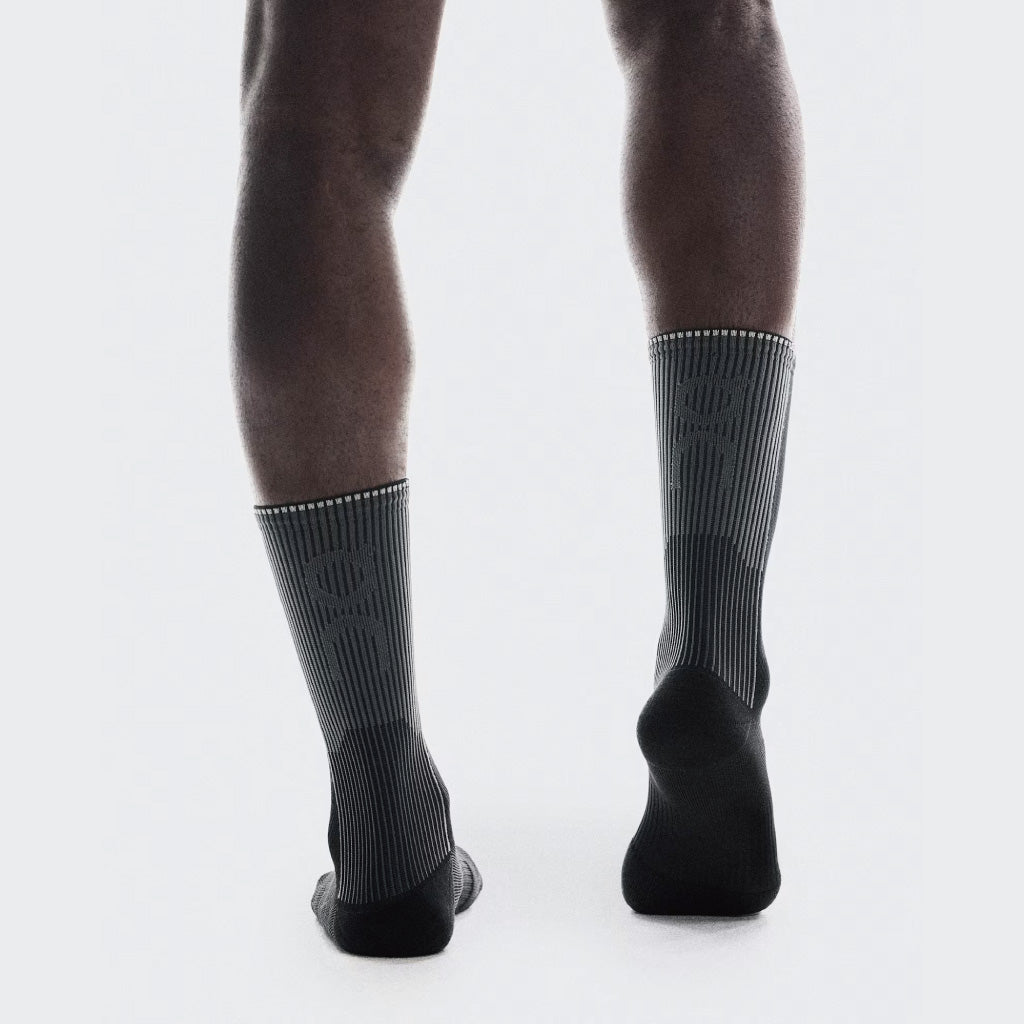 On Performance Run Sock High - Black / Eclipse
