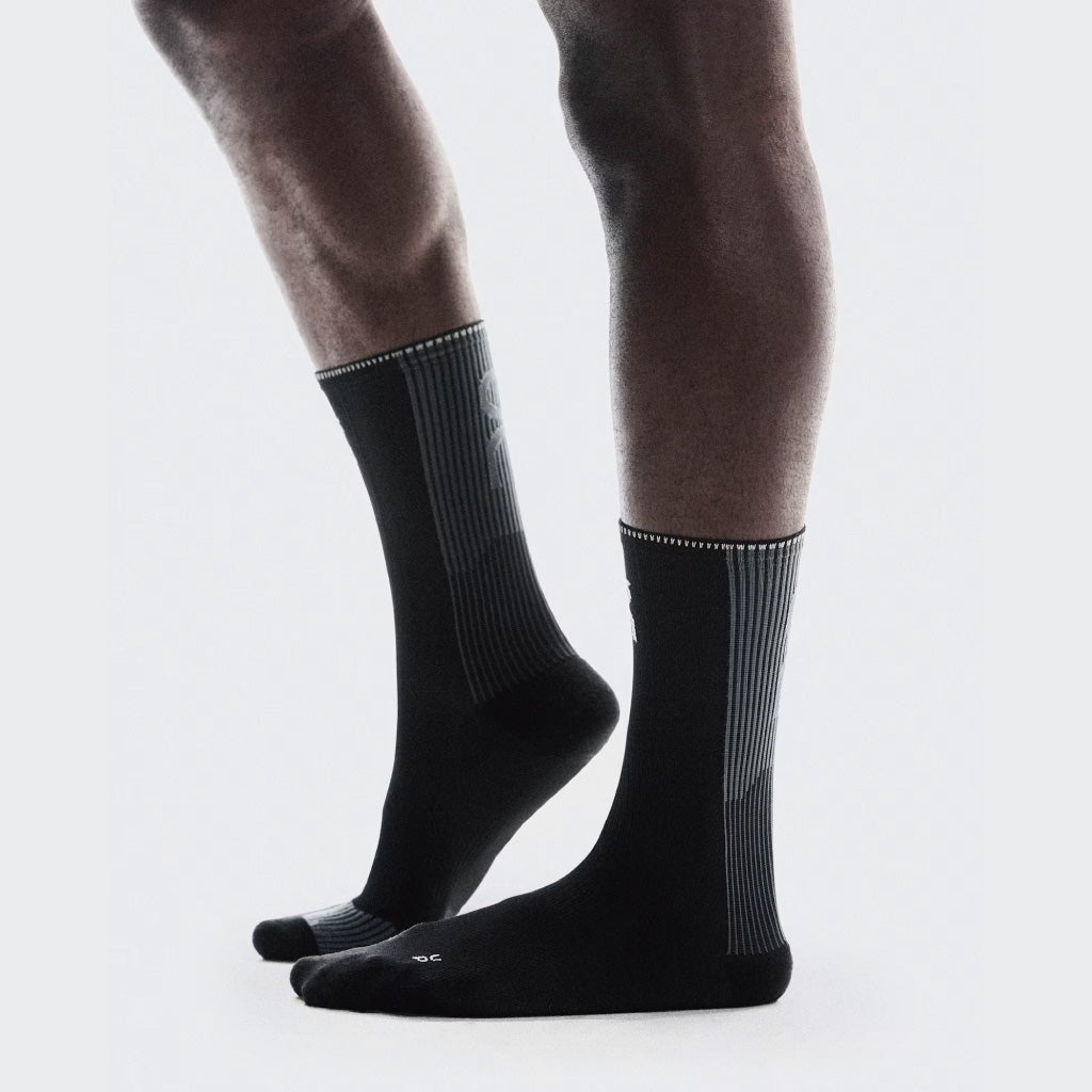 On Performance Run Sock High - Black / Eclipse