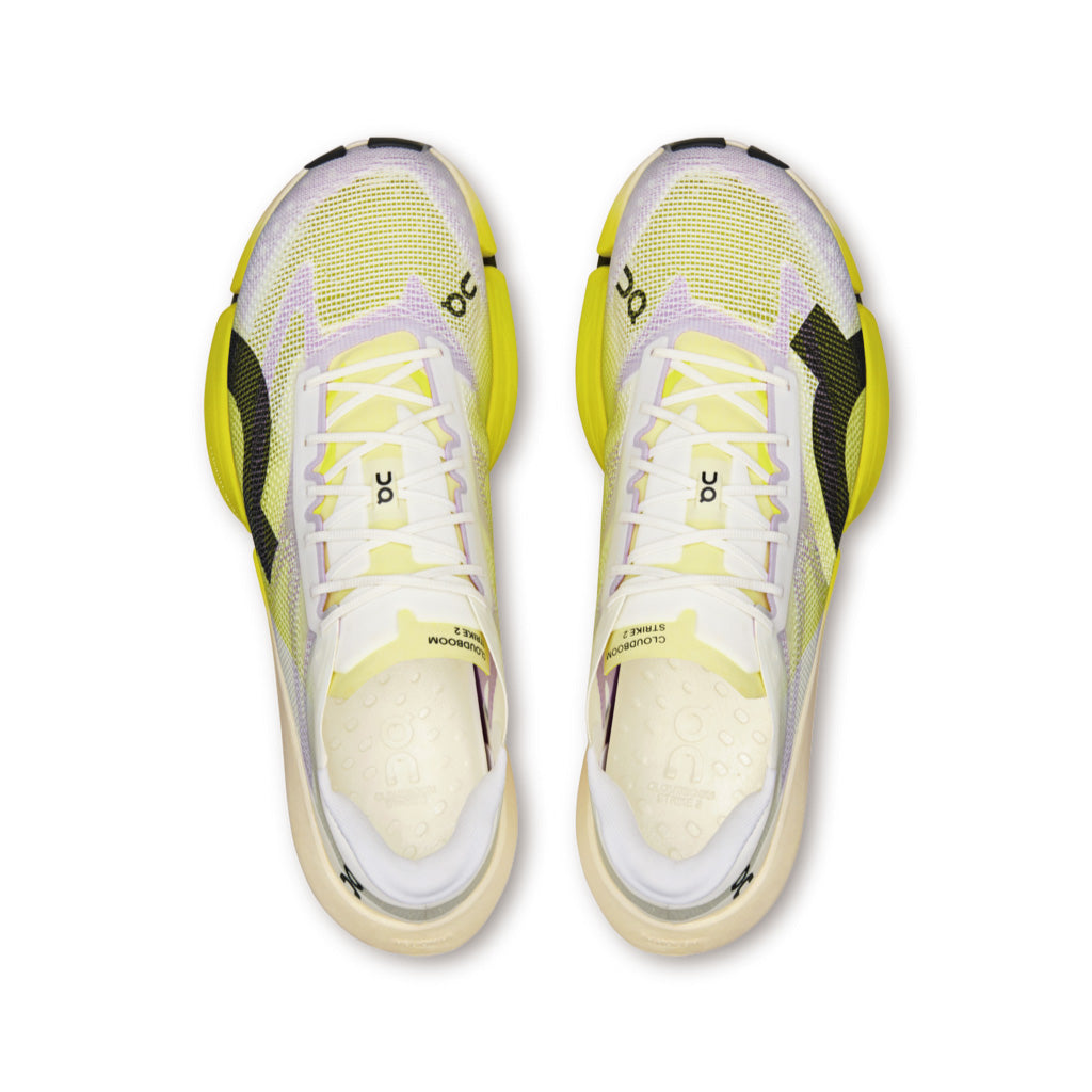 On Cloudboom Strike 2 - White / Lime