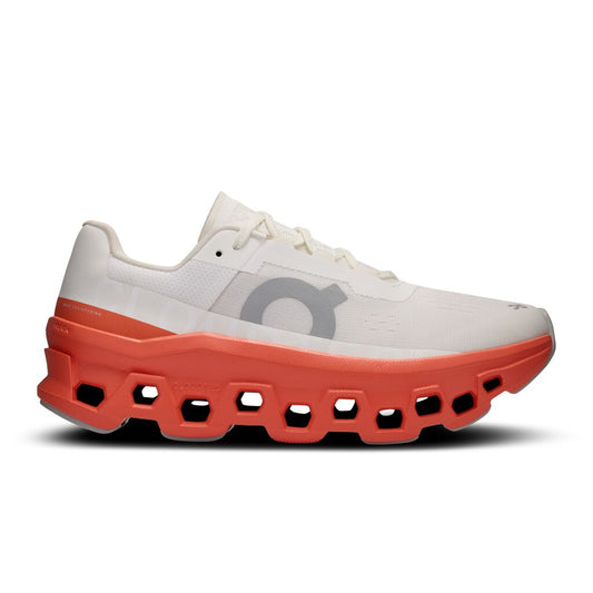 On Cloudmonster - White / Flame (W)