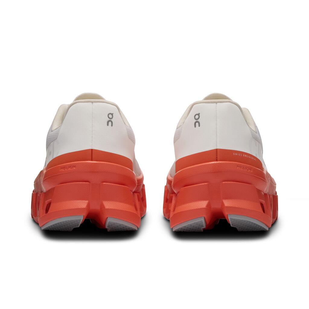 On Cloudmonster - White / Flame (W)