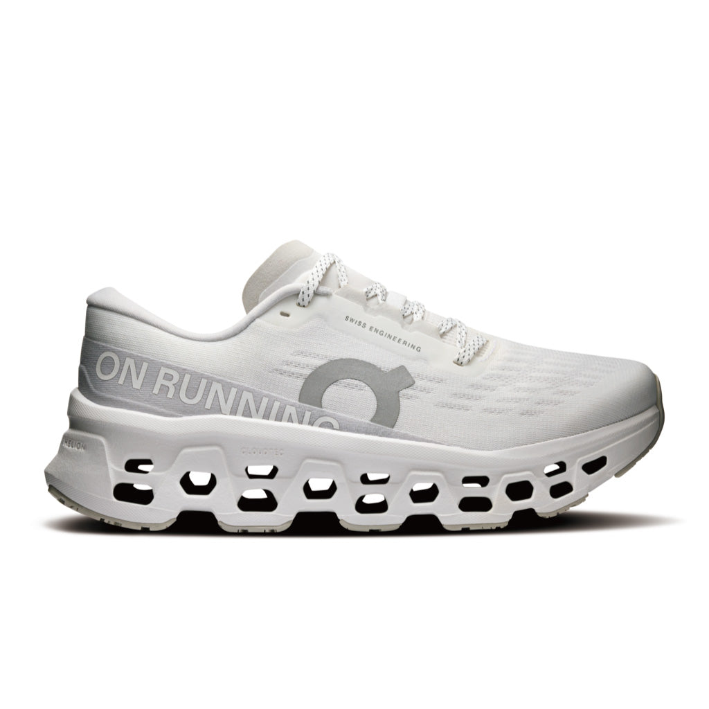On Cloudmonster 3 - White / Wolf (W)