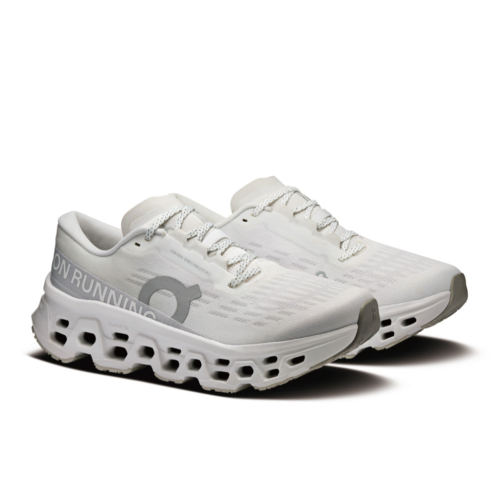 On Cloudmonster 3 - White / Wolf (W)