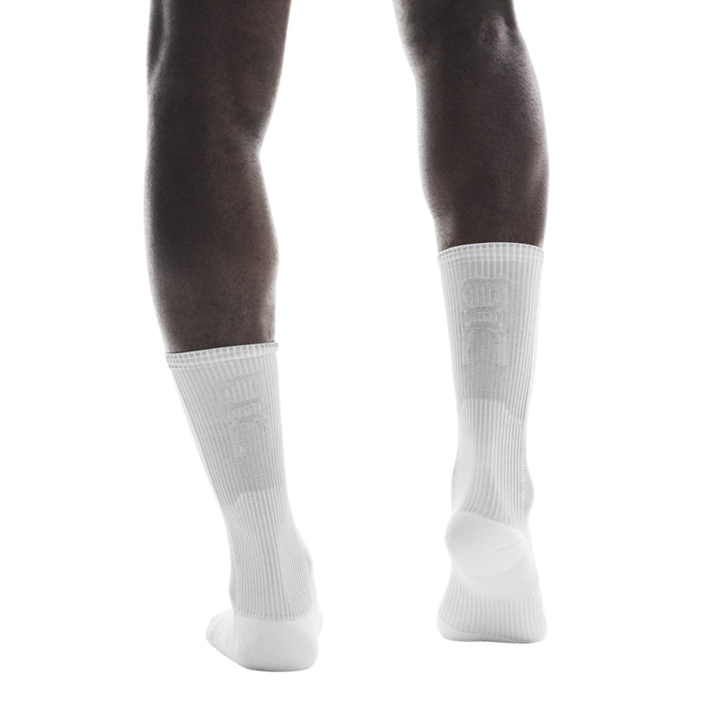 On Performance Run Sock High - White / Glacier