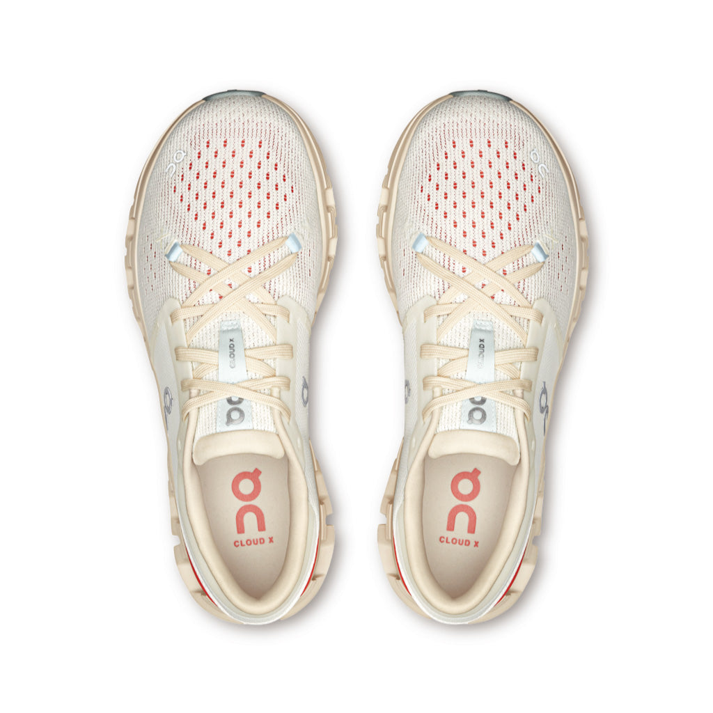 On Cloud X 4 - Ivory / Salmon (W)