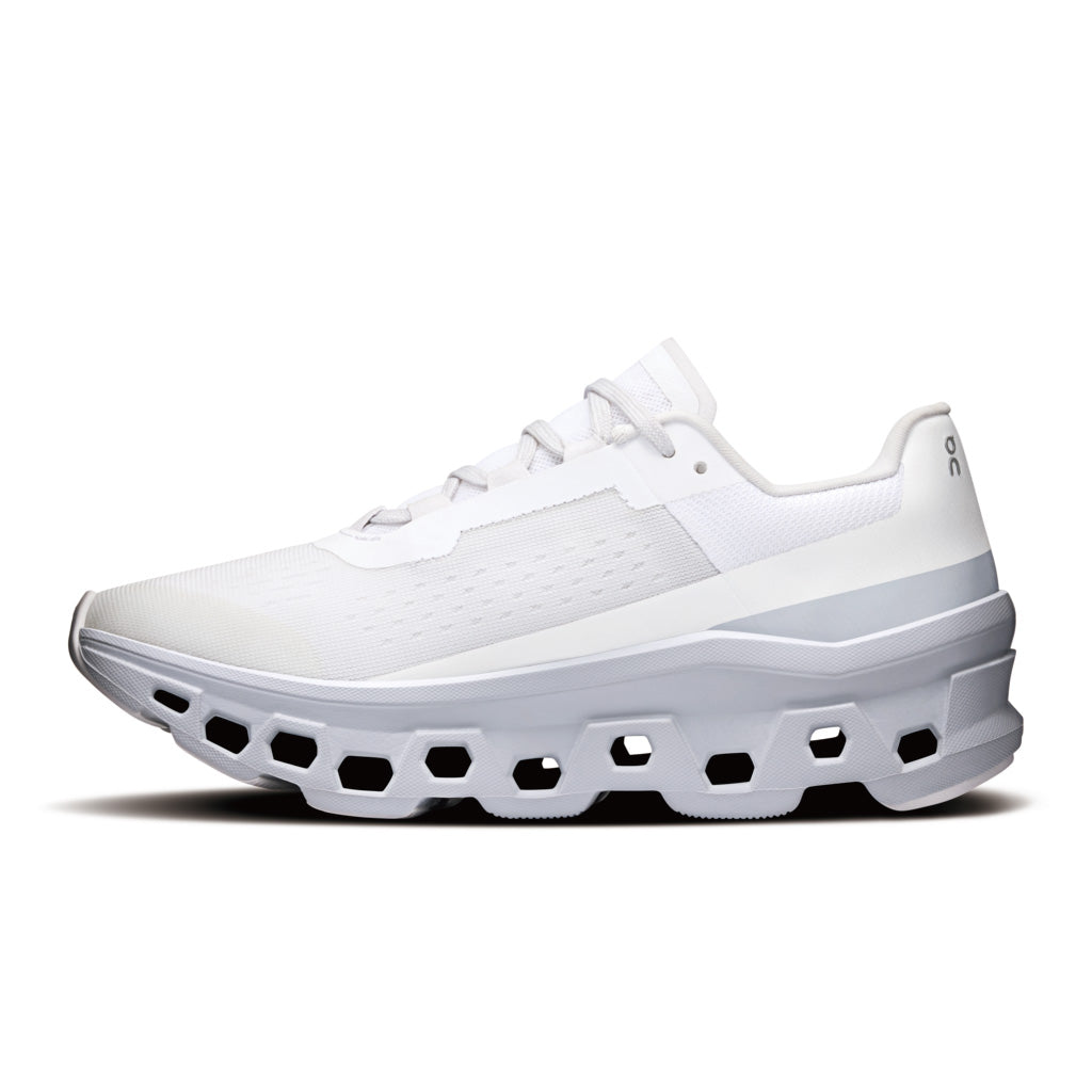 On Cloudmonster - White / Glacier (M)