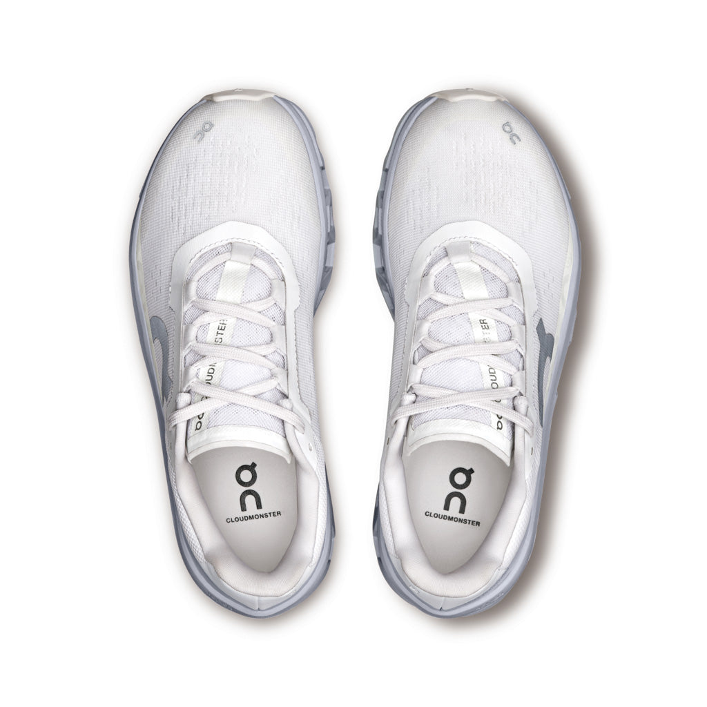 On Cloudmonster - White / Glacier (M)