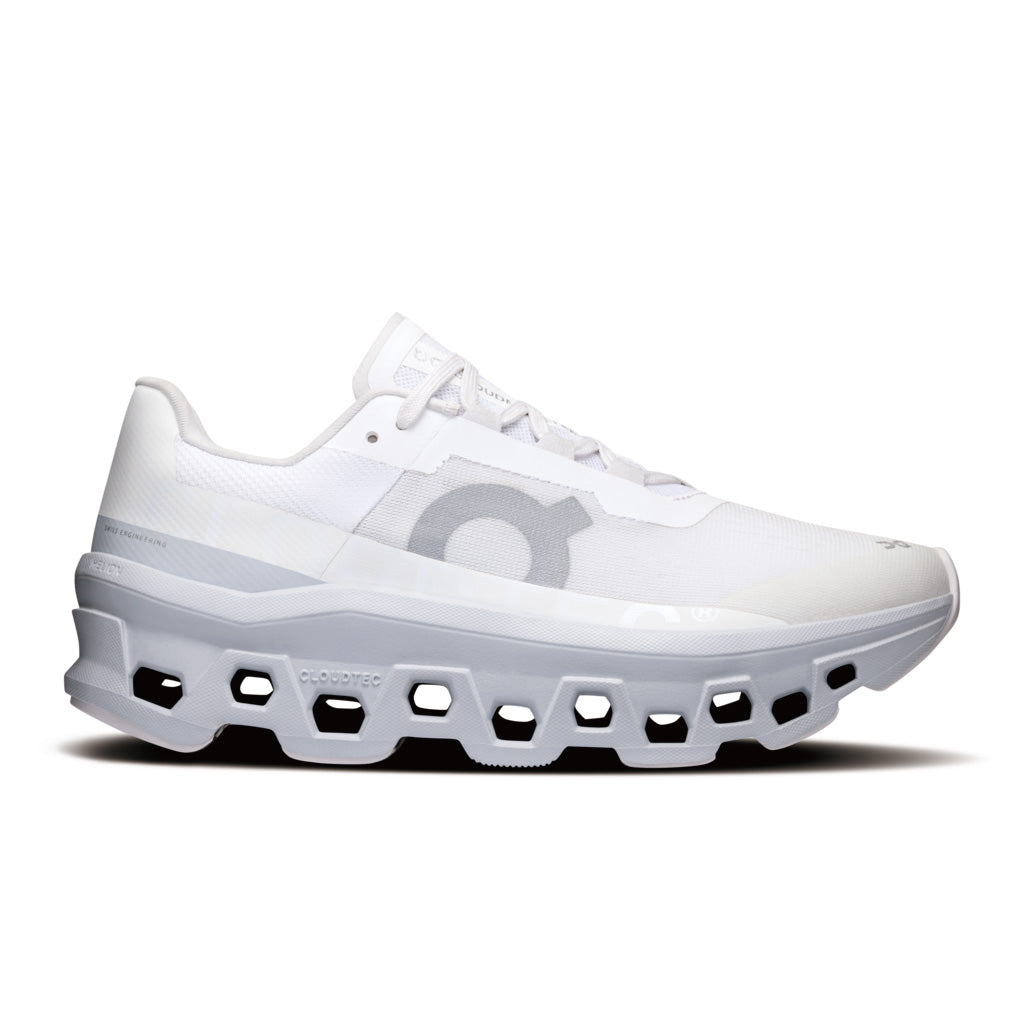 On Cloudmonster - White / Glacier (M)