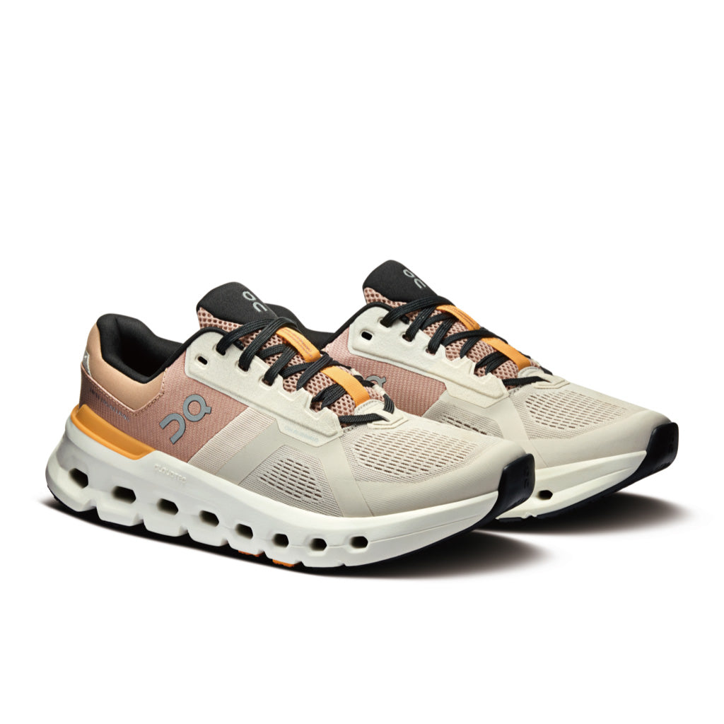 On Cloudrunner 2 - Pearl / Tangerine (W)