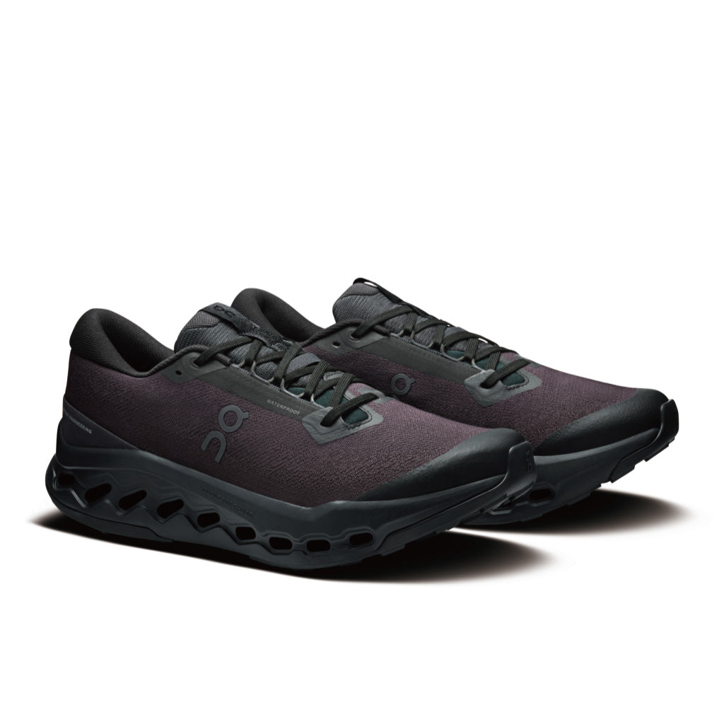 On Cloudsurfer Trail 2 Waterproof - Black / Black (M)