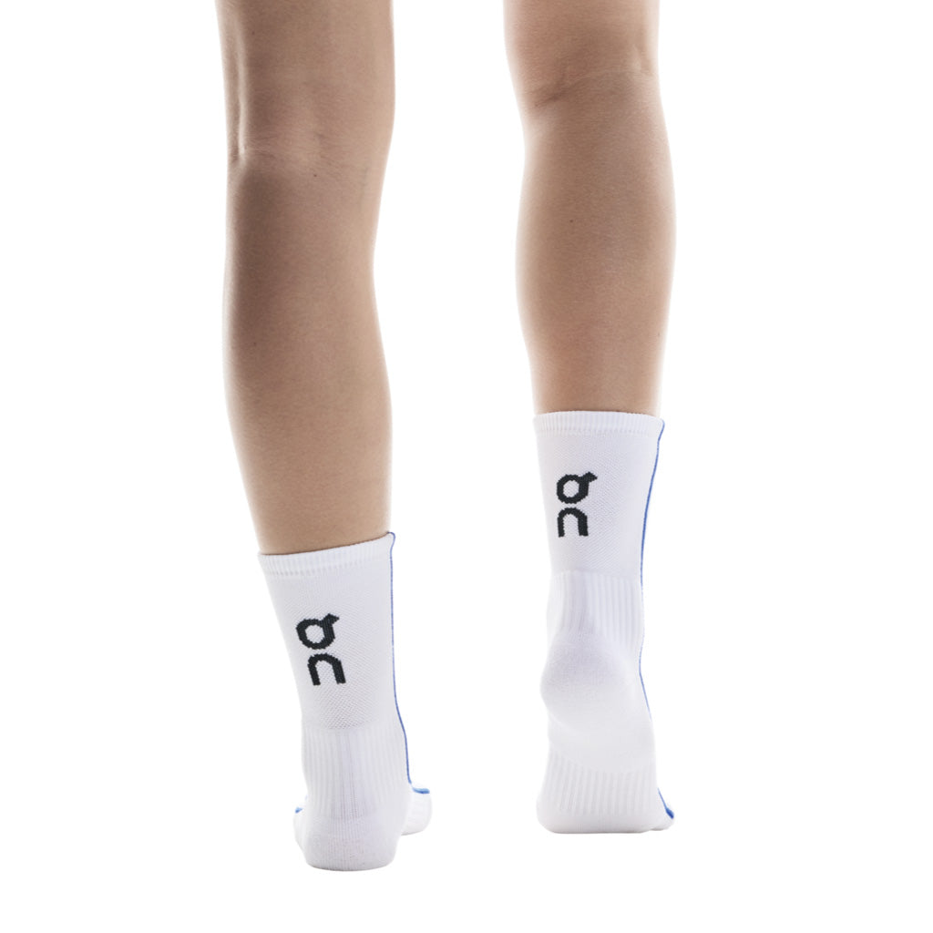 On Court Sock High - White / Indigo