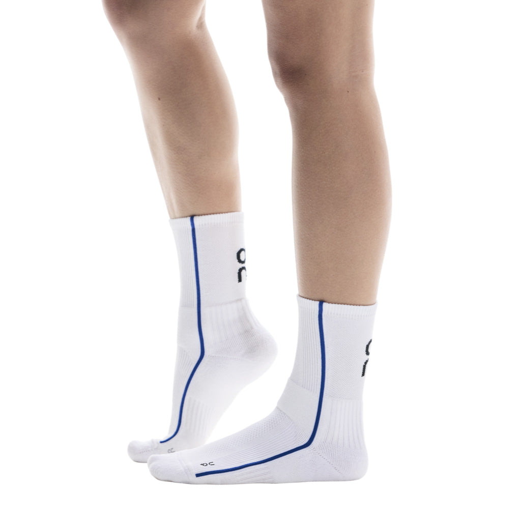 On Court Sock High - White / Indigo