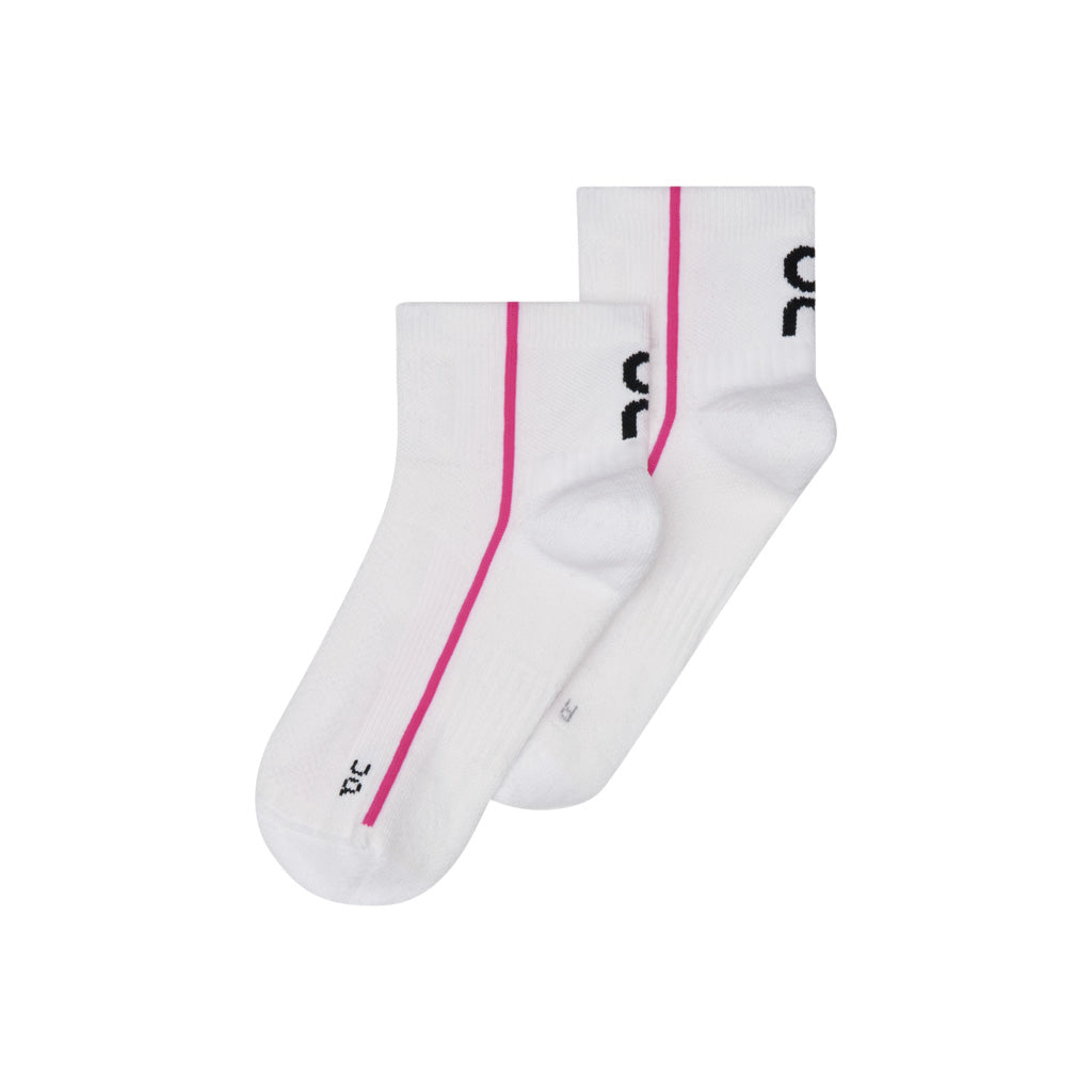 On Court Sock Mid - White / Pink
