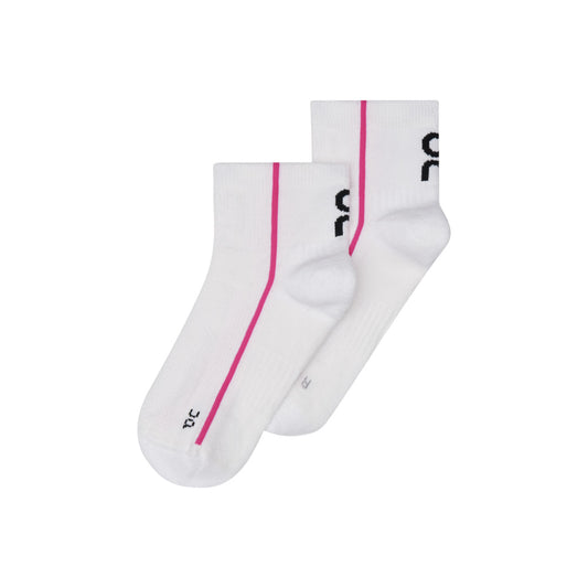On Court Sock Mid - White / Pink