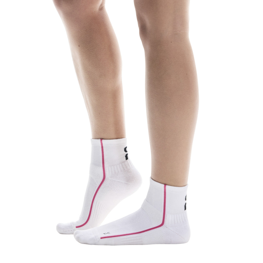 On Court Sock Mid - White / Pink