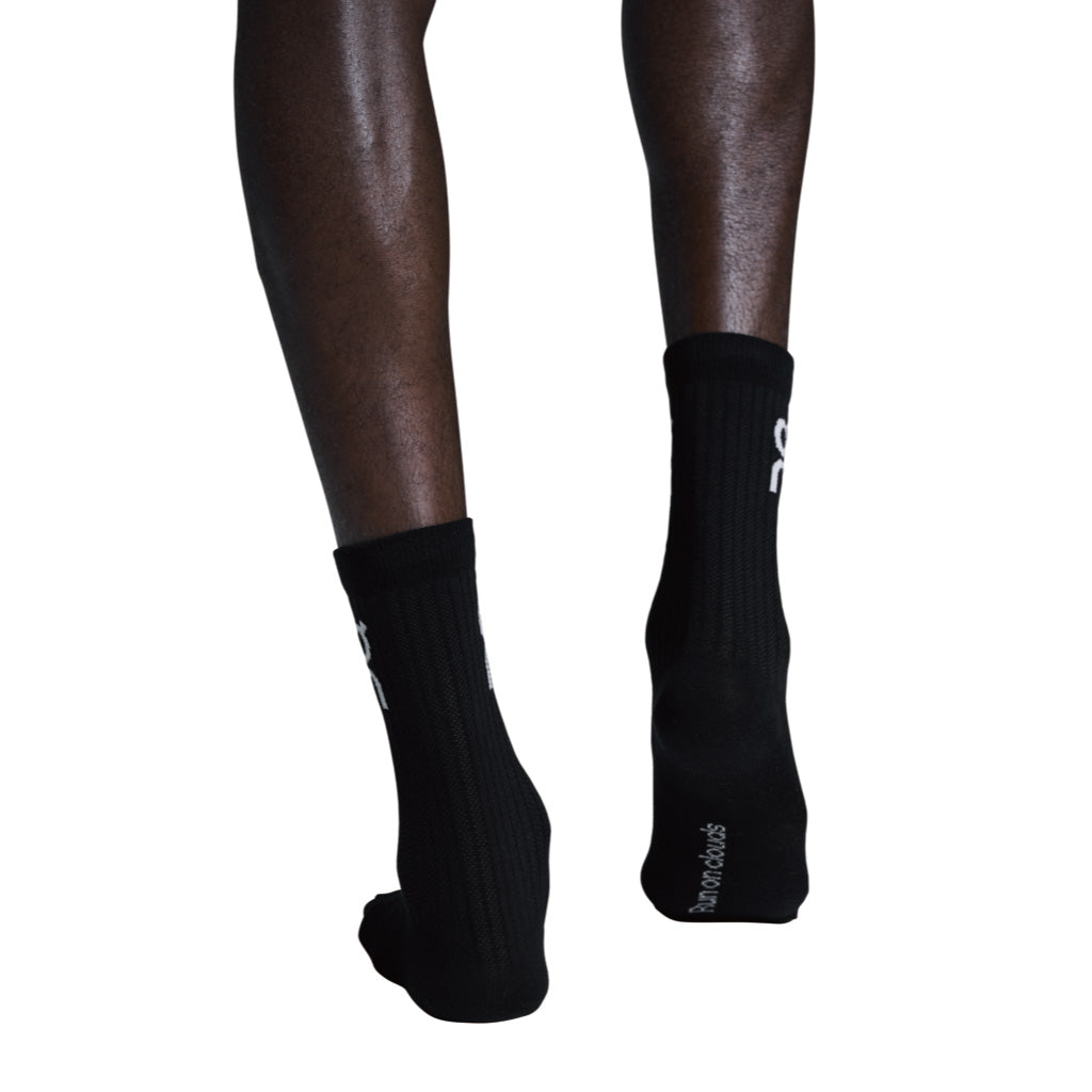 On Logo Sock High 3P - Black